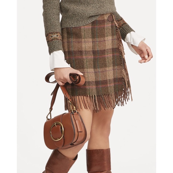 Polo Ralph Lauren Classic Wool Wrap Skirt - 14 - Picture 2 of 8